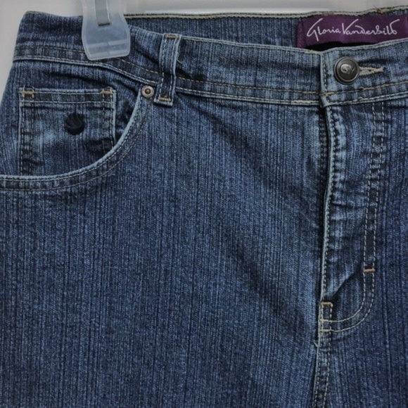Gloria Vanderbilt Blue Jeans Size 16P Stretch - Picture 3 of 6